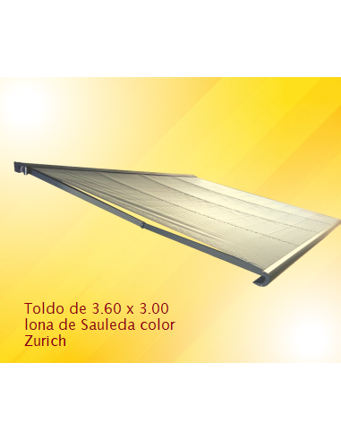 Toldo extensible claro en Stock