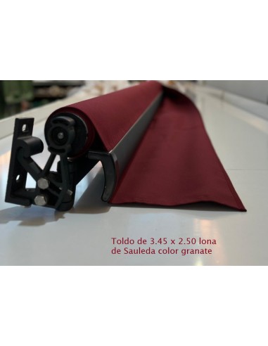 Toldo Celia Rojo stock en Madrid