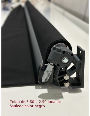 Toldo Celia Negro stock en Madrid