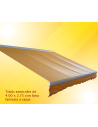 Toldo Semicofre Claro en Stock extendido