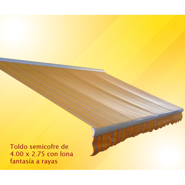 Toldo Semicofre Claro en Stock extendido Toldo Semicofre Claro en Stock extendido