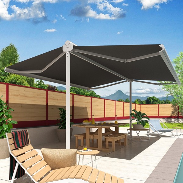 Two-Pitch Coffered Awning | Custom-Made Outdoor Awnings