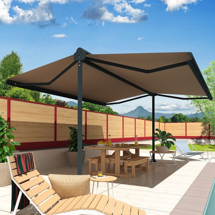 Toldos a medida Cofre Dos Aguas H17 A9 Blanco