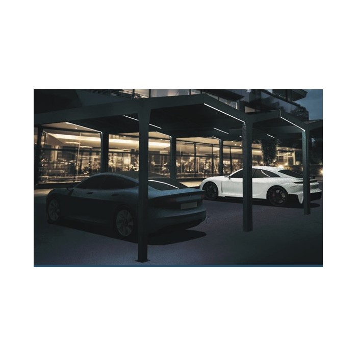 Pérgola Solar Dos Aguas | Pérgolas a Medida con Energía Solar