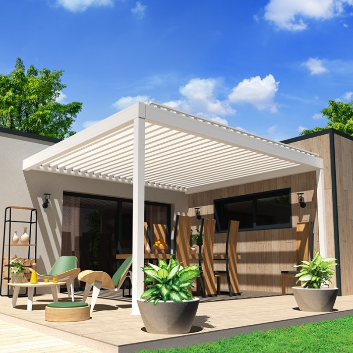 Pérgola bioclimática a medida Perpendicular B