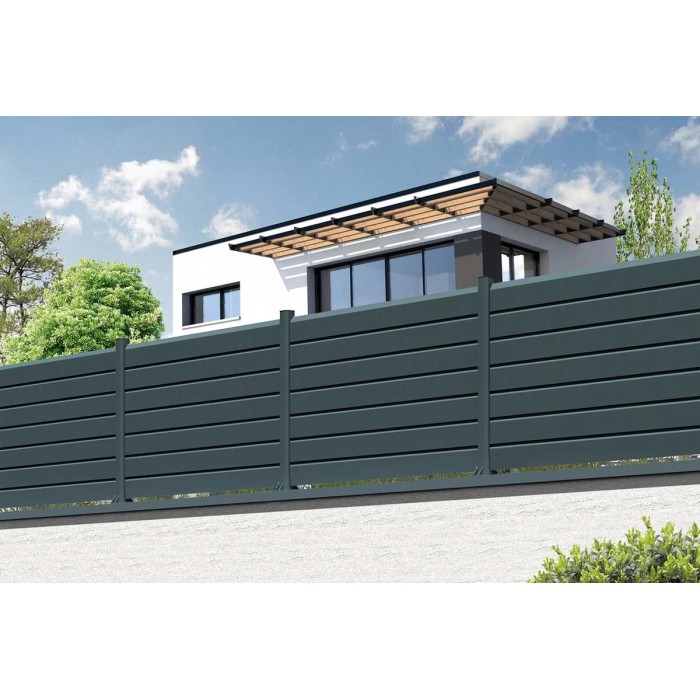 Valla de aluminio Rodeo ranurada