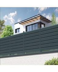 Valla de aluminio ranurada para Jardín