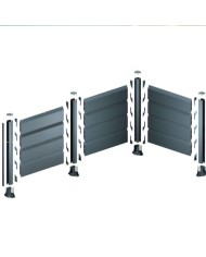 Valla de aluminio ranurada para Jardín Montaje