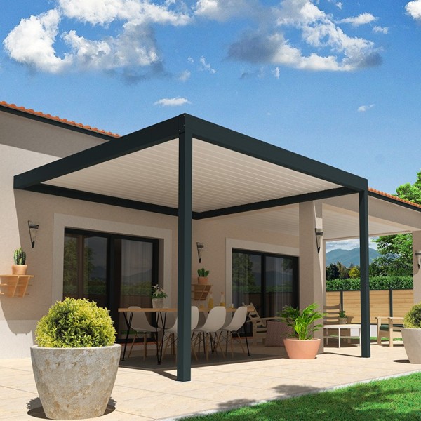 Pérgola Bioclimática a medida Bulnes B/N Pérgola Bioclimática a medida Bulnes B/N