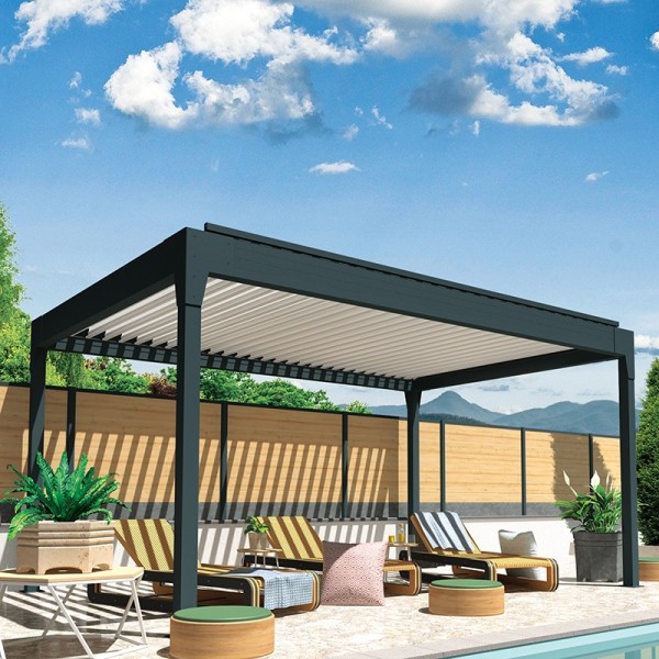 Pérgola Bioclimática a medida Santi Petri B/N Pérgola Bioclimática a medida Santi Petri B/N