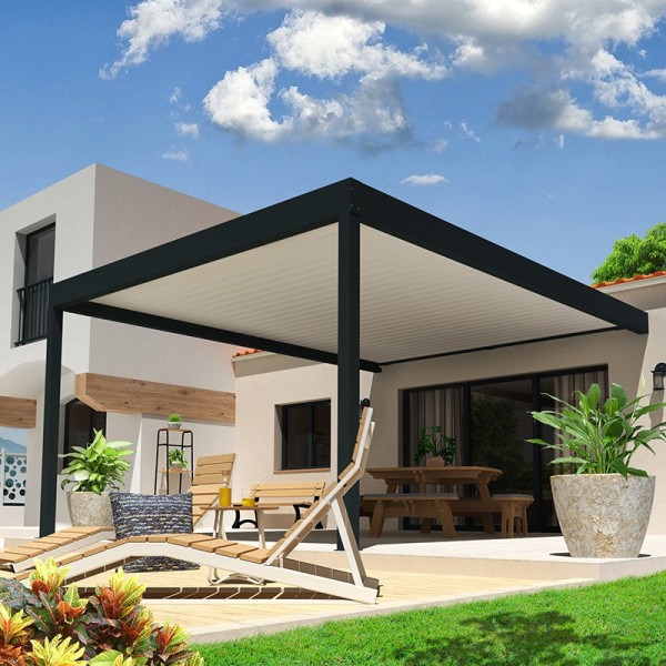Pérgola Bioclimática a medida Santi Petri B/N Pérgola Bioclimática a medida Santi Petri B/N