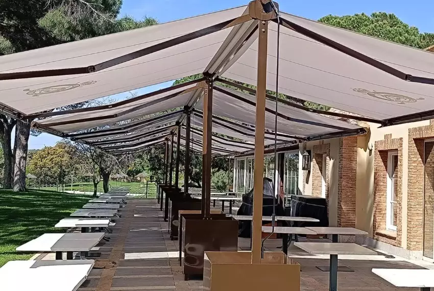 instalacion toldos vela real asociacion hipica casa campo